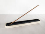 Ceramic Incense Holder Long Black