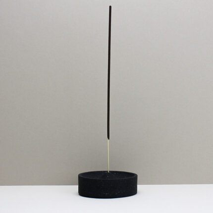 Single Black Granite Incense Holder