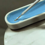 Ceramic Incense Holder Long Blue - Image 2
