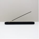 Long Black Granite Incense Holder