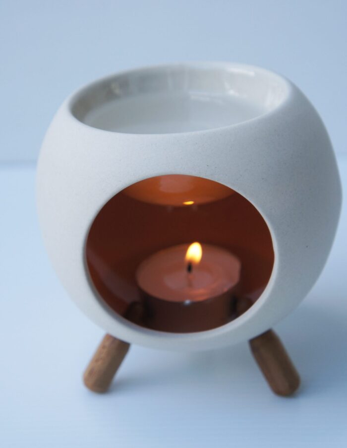 Oil Burner – Round – Orange - Image 1