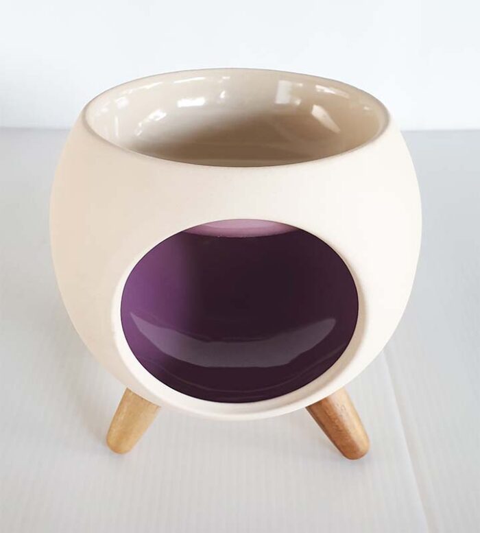 Oil Burner – Round – Purple - Image 1