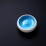 Ceramic Incense Holder Round Blue