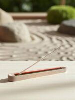 Ceramic Incense Holder Long Multi Striped - Image 3