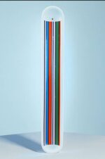 Ceramic Incense Holder Long Multi Striped - Image 2